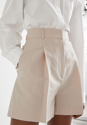 Tailored Linen Shorts