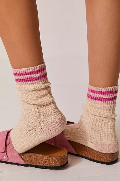 Jackson Cozy Stripe Socks from Free People