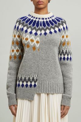 Patchwork Sweater Fairisle Knit from Joseph