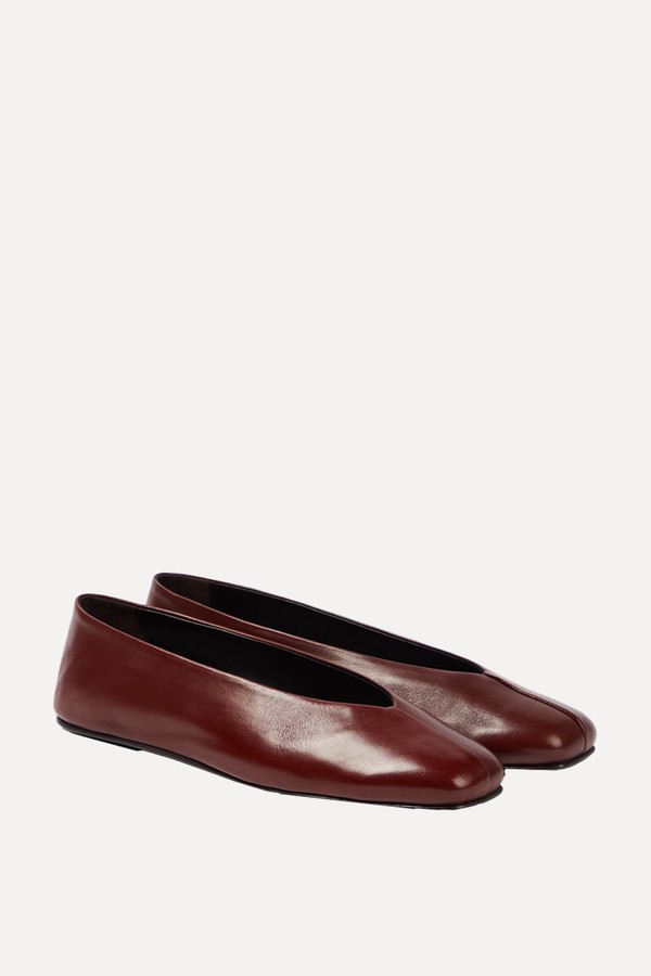 Eva Two Leather Ballet Flats from The Row