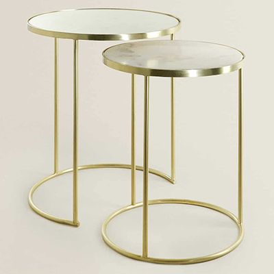 Gold Marble Nest of Tables