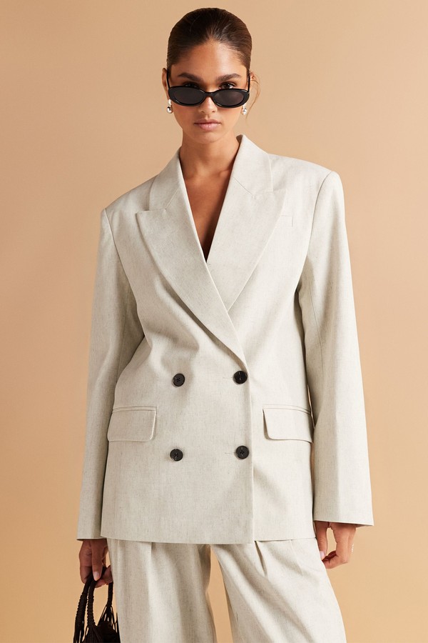 Textured Oversized Double Breasted Blazer from ASOS DESIGN