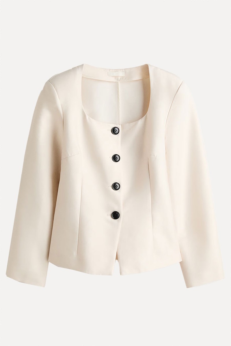 Square-Neck Blazer