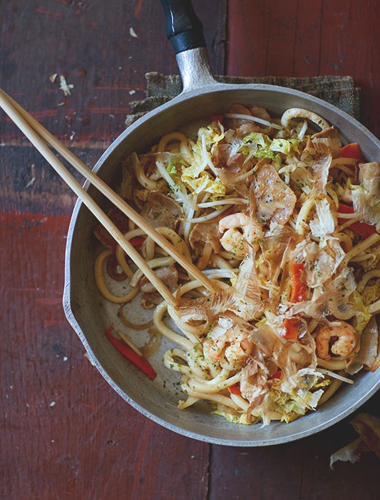 Stir-Fried Udon Noodles