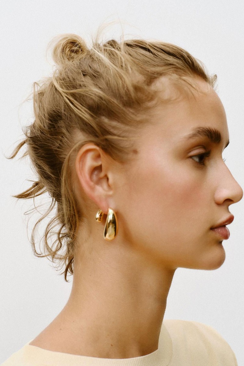 Metal Drop Earrings