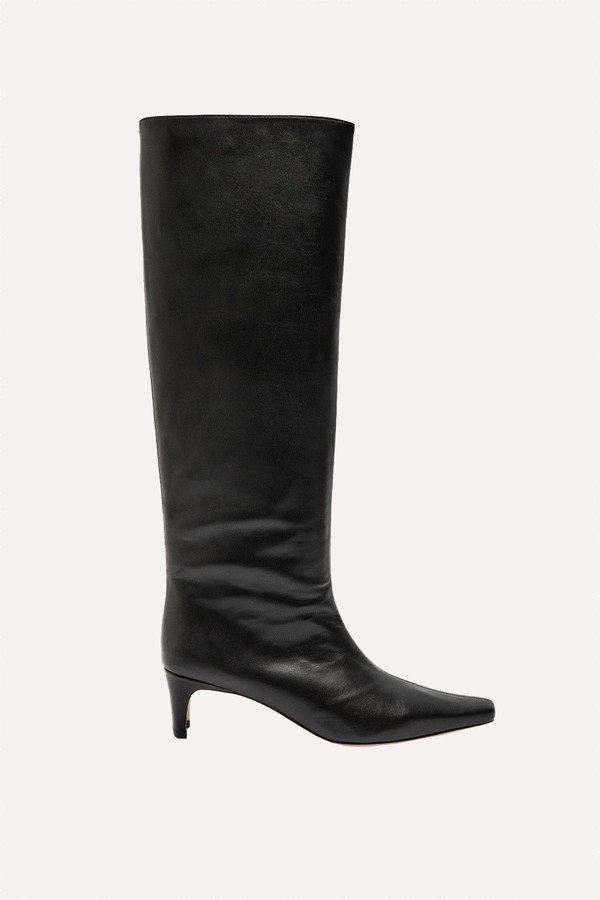 Wally Leather Knee Boots from Staud
