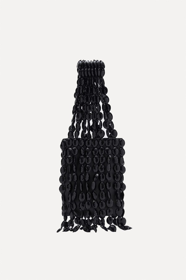 Leather Handbag With Beads from MANGO