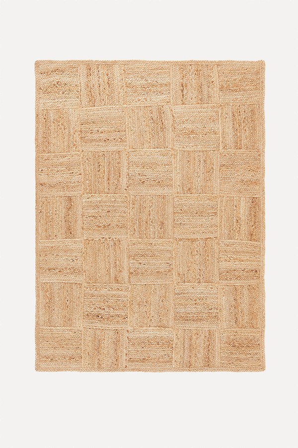 Mulfier Check Woven Jute Rug from La Redoute