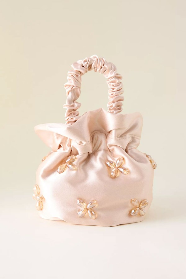 Satin Beaded Bag from Suryo