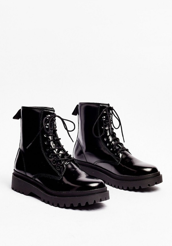 Wanna Make You Shine Lace-Up Boots