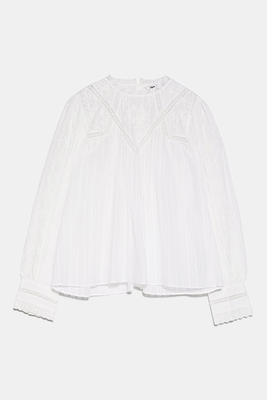 Embroidered Blouse from Zara