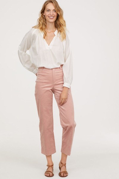 Wide Corduroy Trousers from H&M