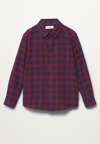 Check Cotton Shirt  from Mango