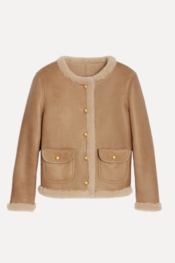 Cardigan Jacket In Curly Shearling Lambskin from Celine