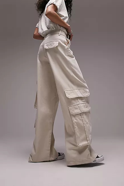 High-Waist Utility Trousers from Topshop