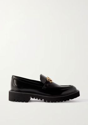 VLOGO Leather Loafers from Valentino