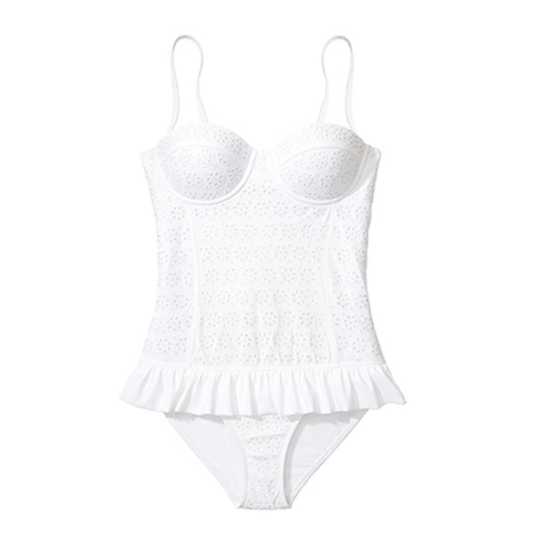 Broderie Flounce One-Piece