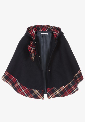 Tartan Trim Cape from Patachou