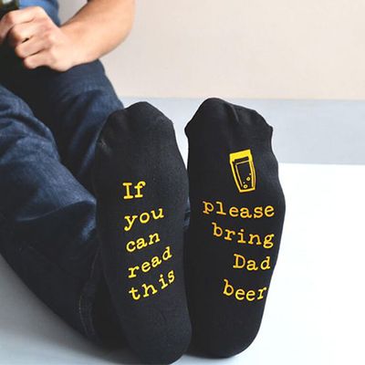 Personalised Please Bring Dad Beer Socks from PrezzyBox