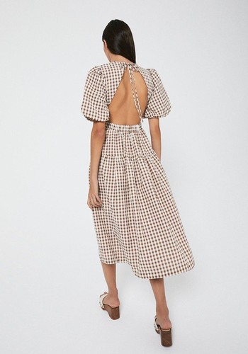 Gingham Back Shot Dress from Warehouse