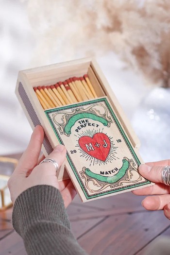 Personalised Couples Large Matchbox from Oakdene Designs