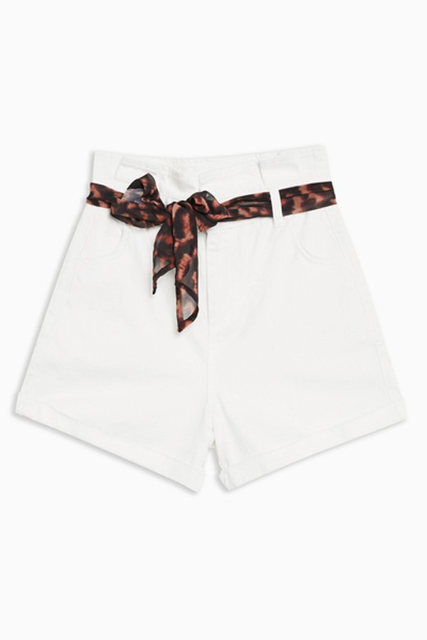 Scarf Belt Shorts from Topshop