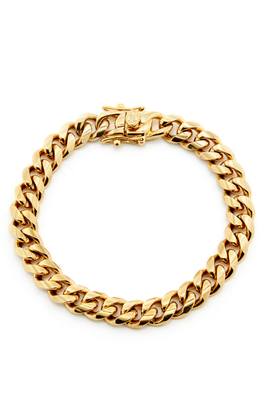 Ruth Curb-Link Gold-Plated Bracelet from Fallon
