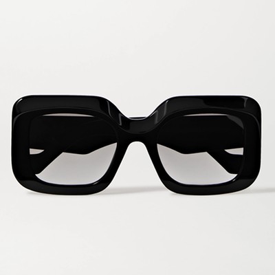 Pop Web Oversized Square-Frame Acetate Sunglasses from Gucci