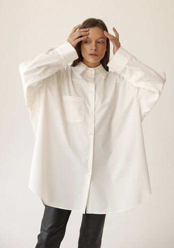 Oversized Long-Sleeve Shirt 