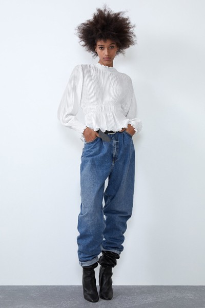 Fine Pleated Blouse from Zara