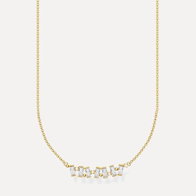 Zirconia Baguette Necklace