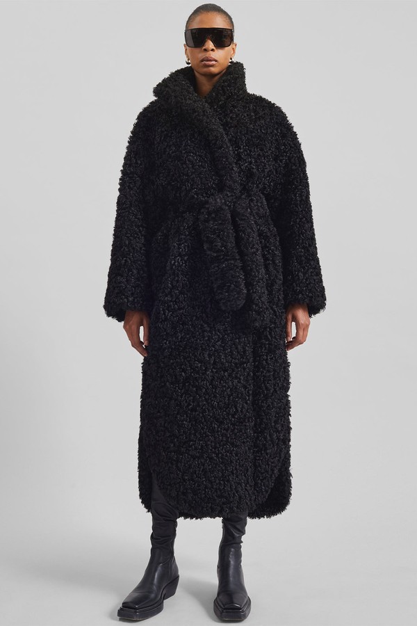 Ravello Faux Shearling Robe Coat