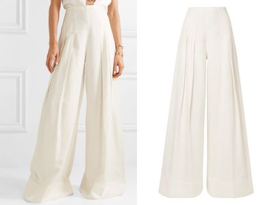 Arcello Pleated Canvas Wide-Leg Pants from Jacquemus