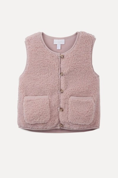 Patch-Pocket Borg Recycled-Polyester Gilet from The Little White Company