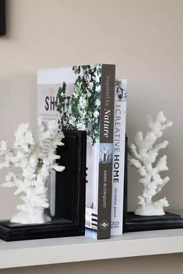 Faux Coral Bookends from Rockett St George