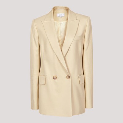 Olivia Satin Twill Tailored Blazer from Reiss