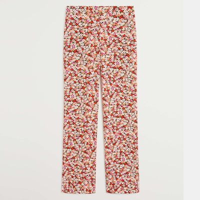 Flower Print Trousers from Mango
