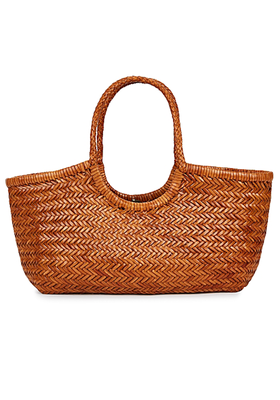 Nantucket Woven Leather Tote from Dragon Diffusion
