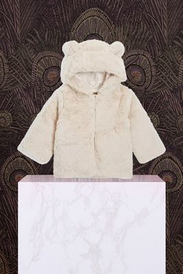 Baby Faux Fur Teddy Ears Coat from John Lewis