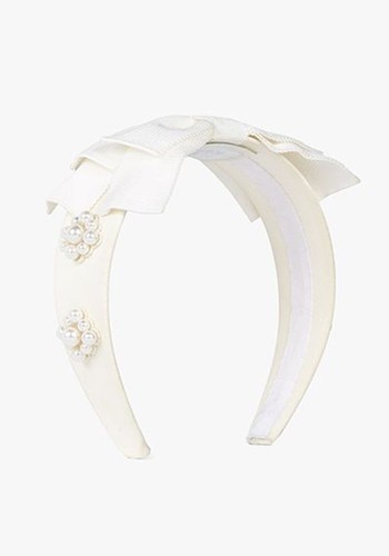 Bridal Bow Beaded Headband from Erdem