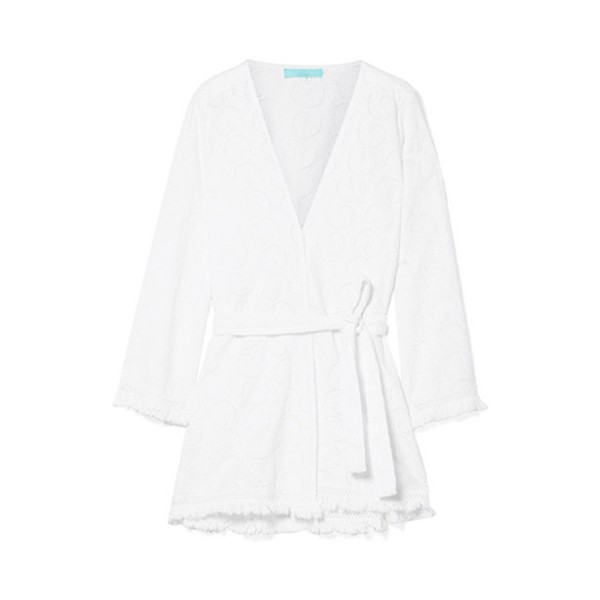 Pippa Frayed Broderie Anglaise Cotton Kimono from Melissa Odabash