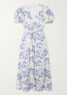 Holiday Floral-Print Organic Cotton & Ecovero-Blend Dress from Peony