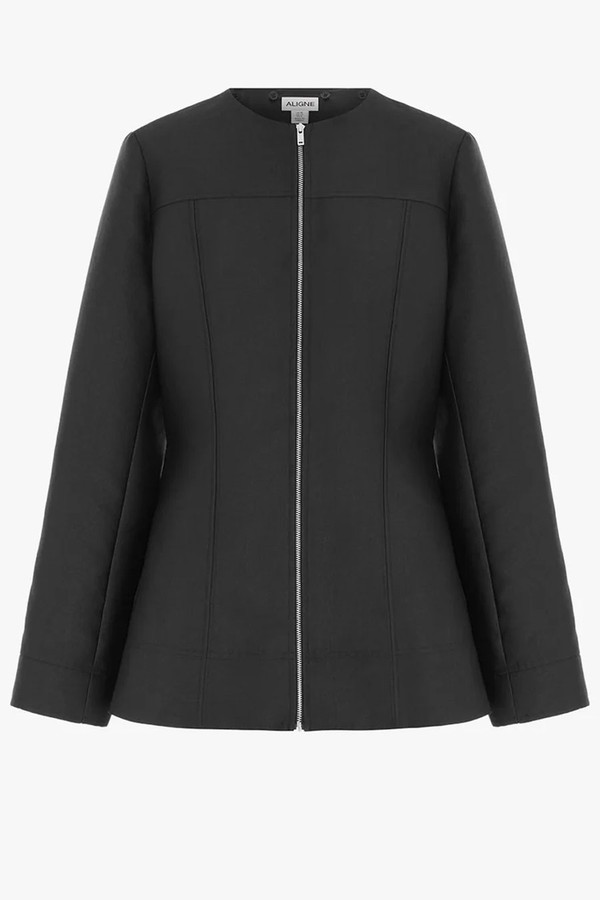 Dara Satin Zip Blazer from Aligne