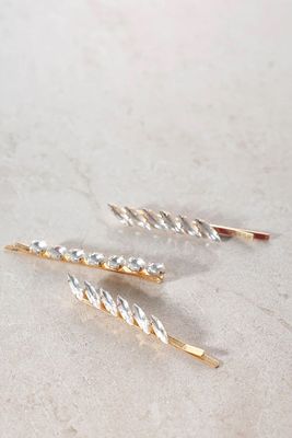 Gold Crystal Hair Slide Set from Mint Velvet