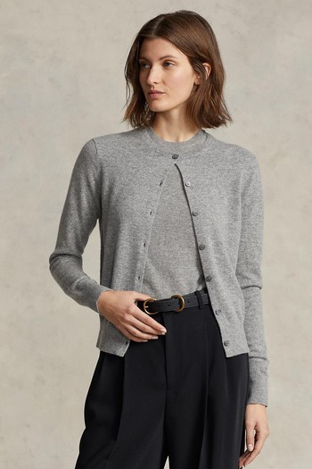 Cashmere Crewneck Cardigan