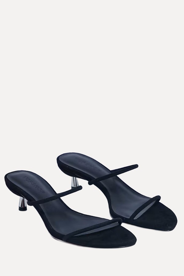 Ada Real Suede Kitten Heel Mules from Topshop