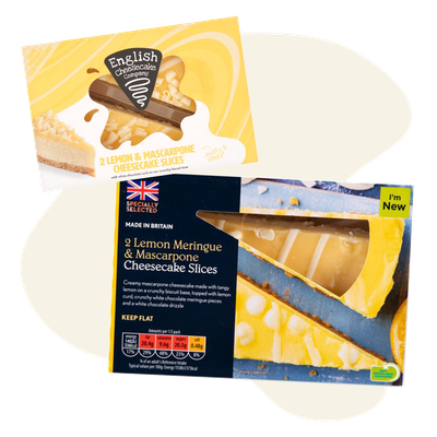 Lemon Meringue & Mascarpone Cheesecake Slices from Specially Selected