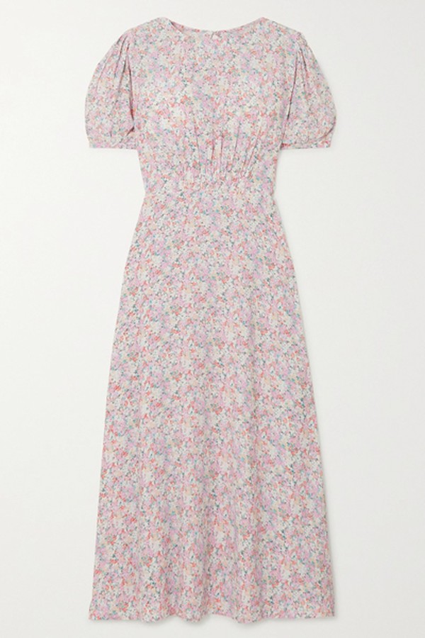 Beline Floral-Print Crepe Midi Dress from Faithfull The Brand