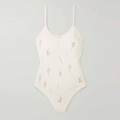 Brownie Embroidered Knitted Bodysuit from TVF