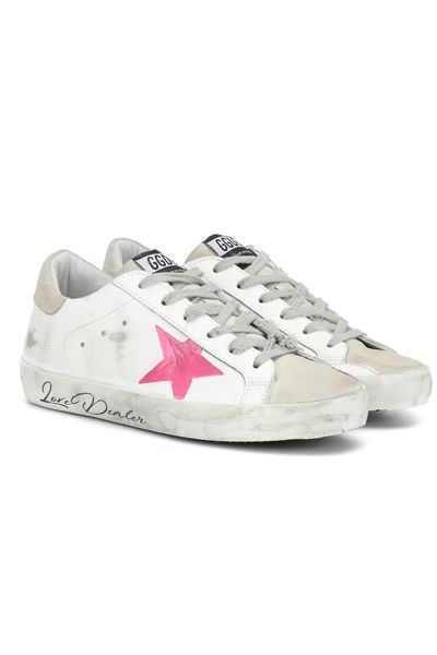 Love Dealer Superstar Leather Sneakers from Golden Goose